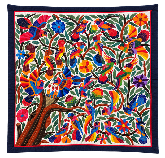 Tree of Birds Khayamiya Tapestry